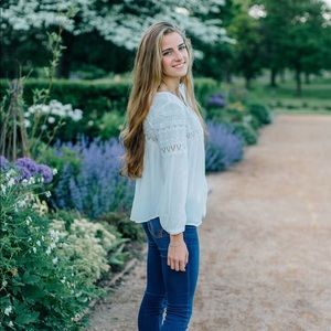 American Eagle white long sleeve